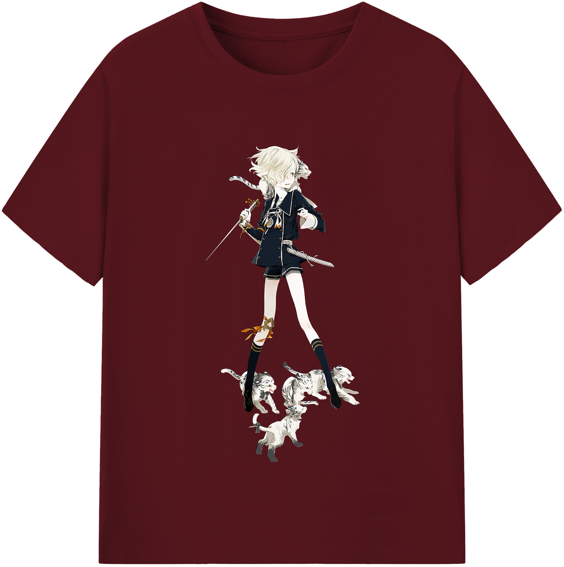 （画像用） 刀剣乱舞 Touken Ranbu 綿100％半袖Tシャツ（フロントプリント）